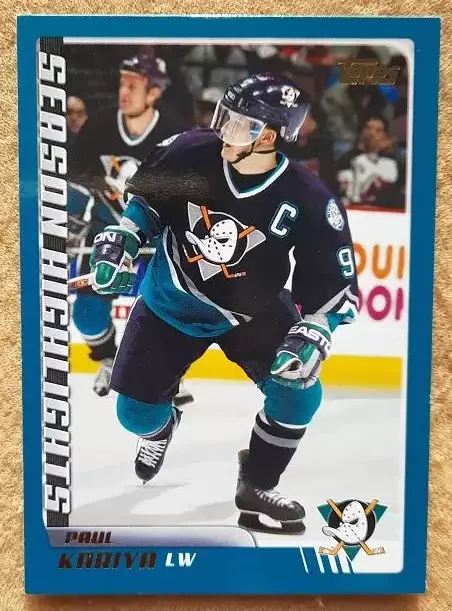 НХЛ Пол Кария Анахайм Майти Дакс № 292