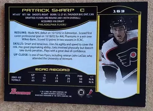 НХЛ Патрик Шарп Филадельфия Флайерз № 163 1
