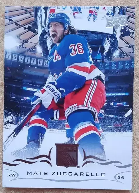 НХЛ Матс Цуккарелло Нью-Йорк Рейнджерс № 123