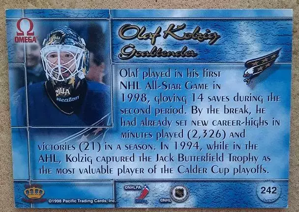 НХЛ Олаф Кольциг Вашингтон Кэпиталз № 242 1