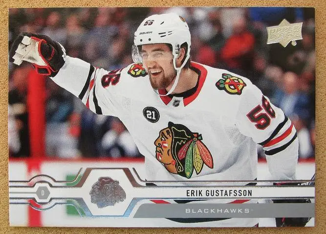 НХЛ Эрик Густафссон Чикаго Блэкхокс № 115
