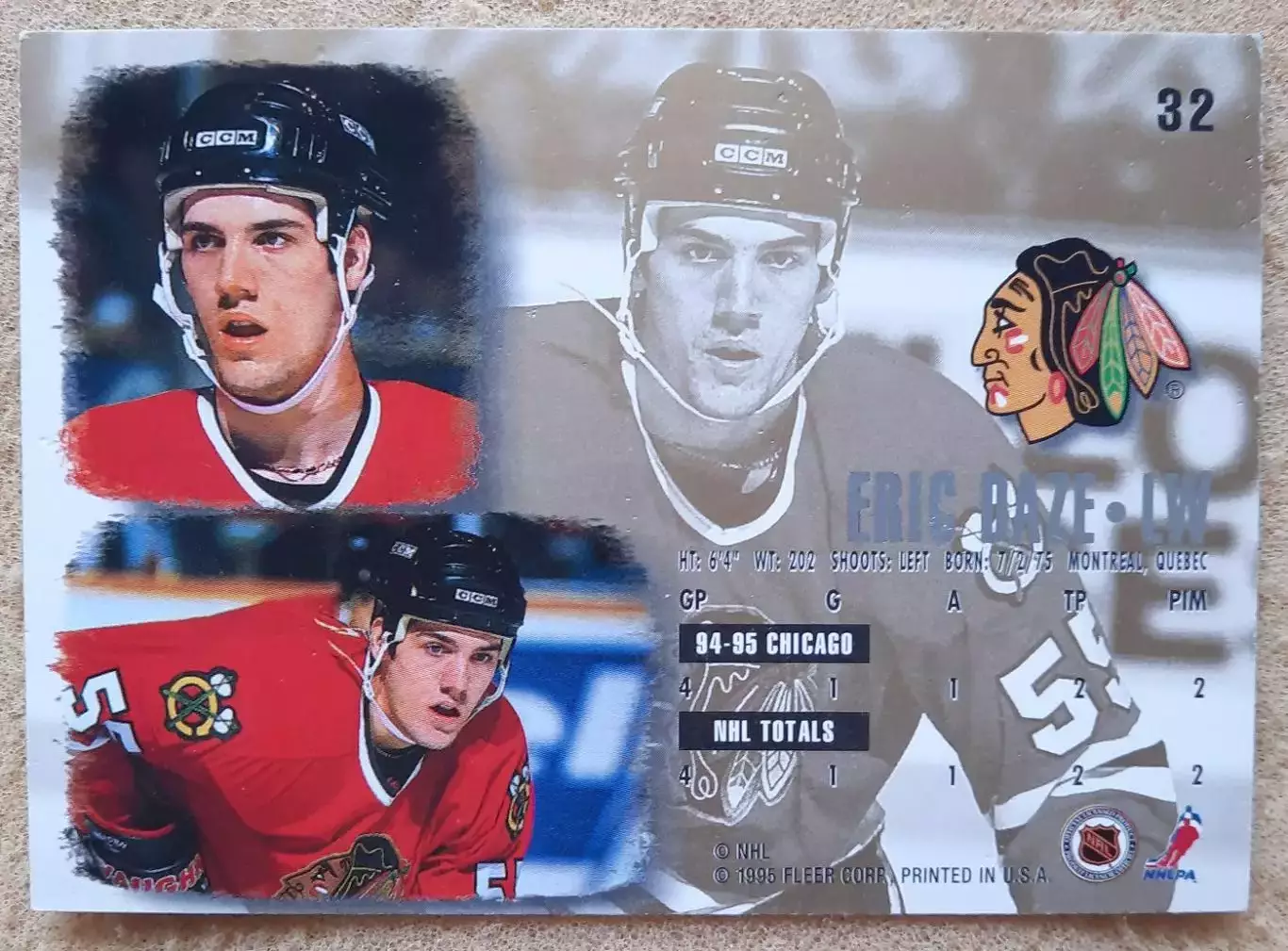 НХЛ Эрик Дазе Чикаго Блэкхокс № 32 а 1