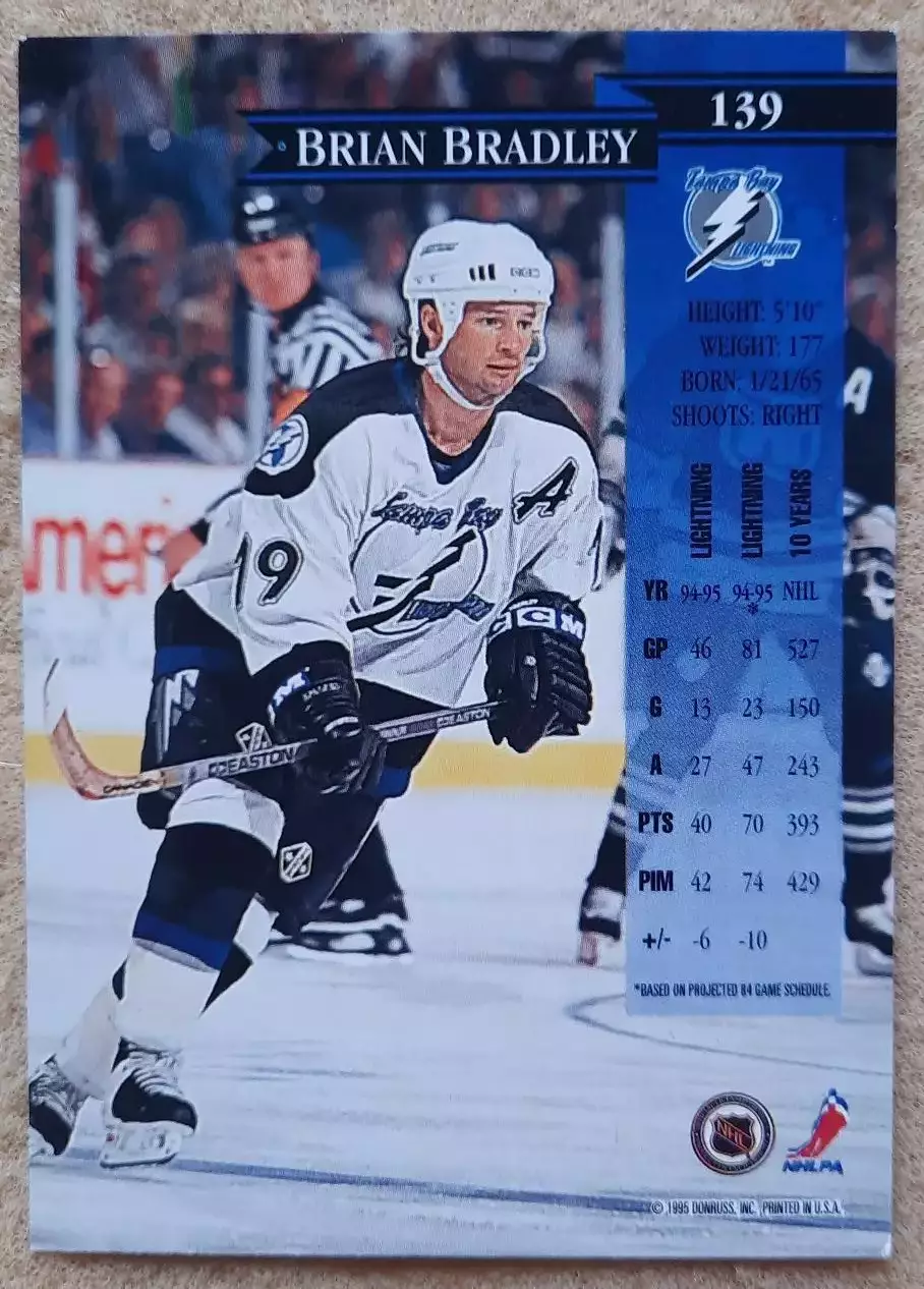 НХЛ Брайан Брэдли Тампа Бэй Лайтнинг № 139 1
