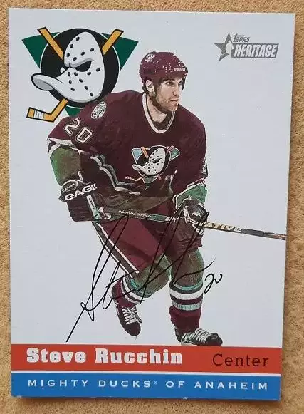 НХЛ Стив Руччин Анахайм Майти Дакс № 173 автограф