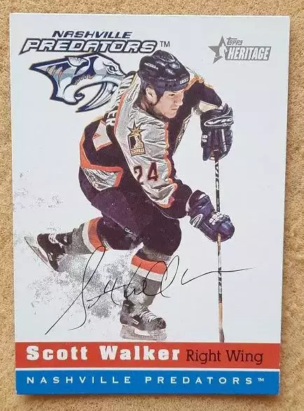 НХЛ Скотт Уокер Нэшвилл Предаторз № 194 автограф