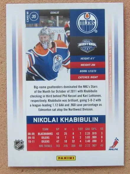 НХЛ Николай Хабибулин Эдмонтон Ойлерз Свердловск ЦСКА Москва Казань № 35 1