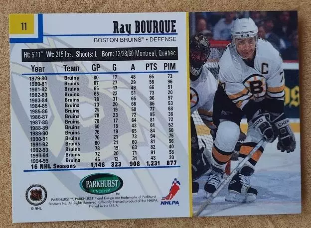 НХЛ Рей Бурк Бостон Брюинз № 11 1