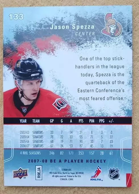 НХЛ Джейсон Спецца Оттава Сенаторз № 133 1