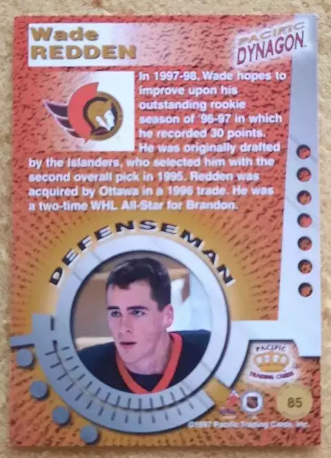 НХЛ Уэйд Редден Оттава Сенаторз № 85 1