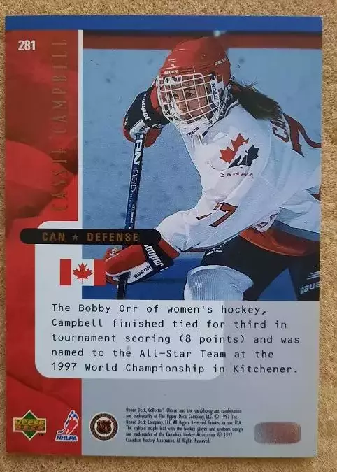 НХЛ Кэсси Кэмпбелл Канада № 281 1