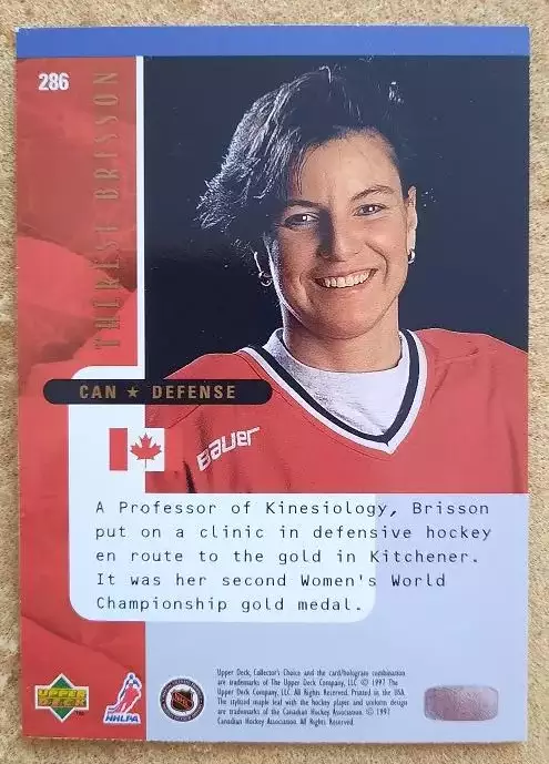 НХЛ Тереза Бриссон Канада № 286 1