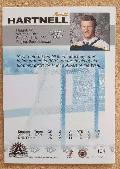 НХЛ Скотт Хартнелл Нэшвилл Предаторз № 104 1