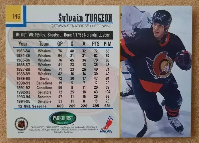 НХЛ Сильвен Тарджон Оттава Сенаторз № 146 1