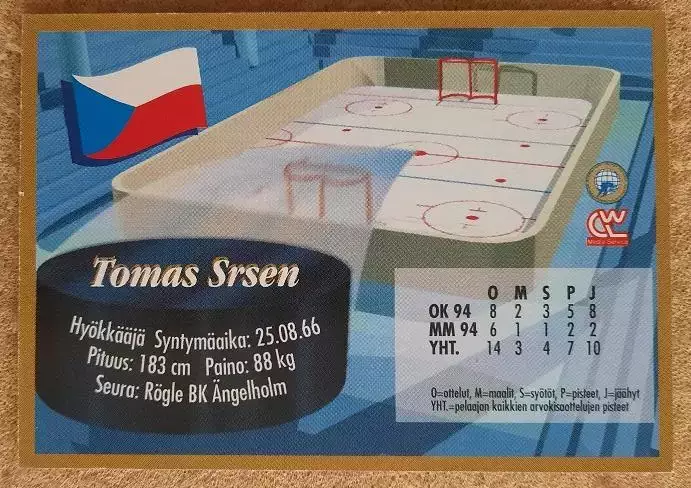 НХЛ Томаш Сршень Чехия № 156 1