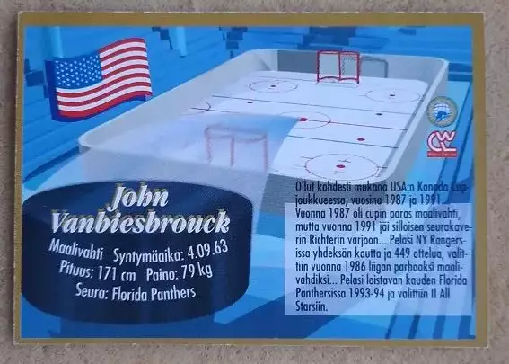 НХЛ Джон Ванбисбрук США № 217 1