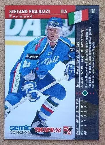 НХЛ Стефан Фиглиуцци Италия Вена 1996 № 178 1