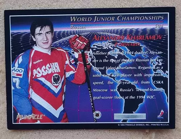 НХЛ Александр Харламов Россия № 504 1