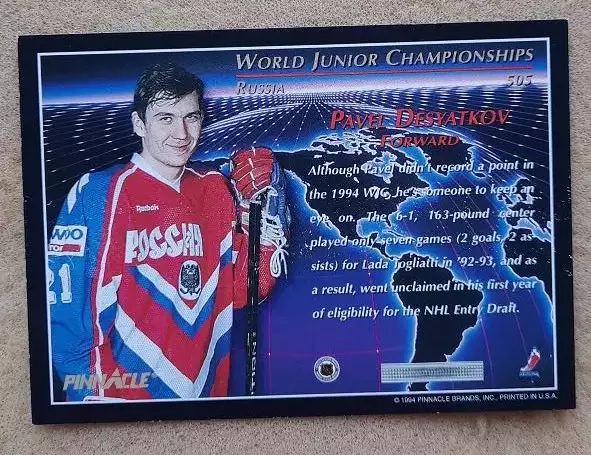 НХЛ Павел Десятков Россия № 505 1