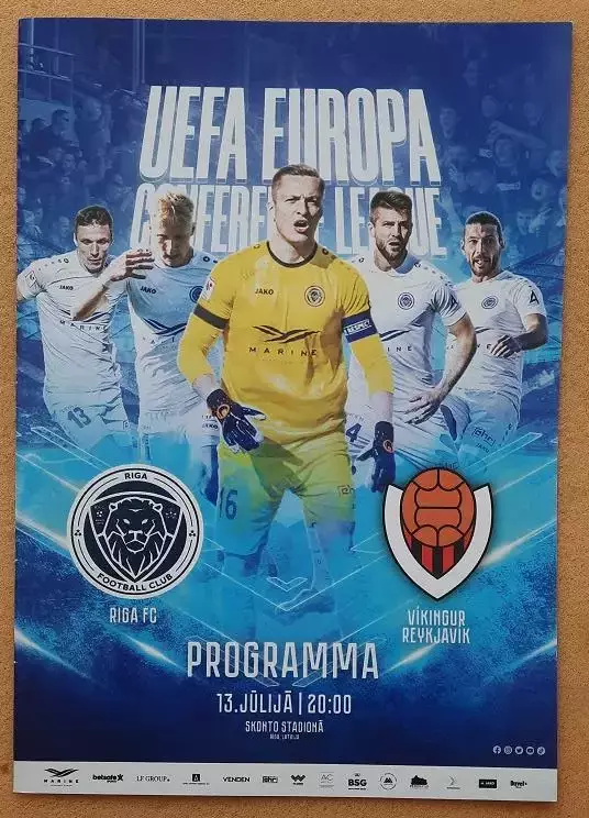 ФК Рига Латвия - Викингур Рейкьявик Исландия 13.07.2022