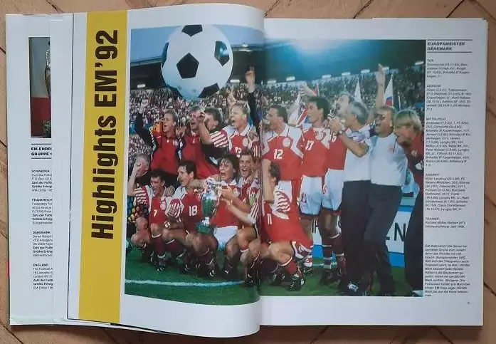 Итоги Чемпионат Европы Швеция 1992 год + плакат ермания 2