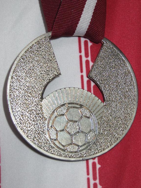 медаль за второе место чемпионата высшей лиги Латвии 2008 года 2