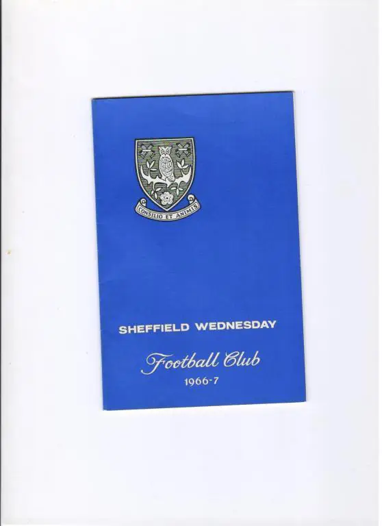 Шеффилд Уэнсдей Англия 1966-1967 ежегодник Старейший клуб Англии!