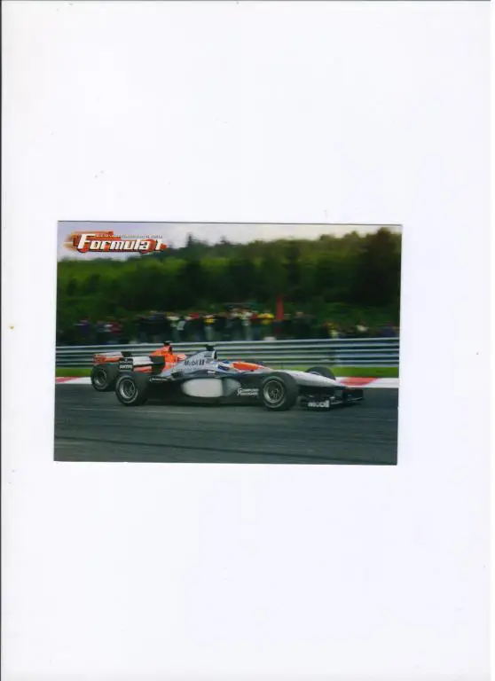 открытка Формула 1 этап в Бельгии 2000