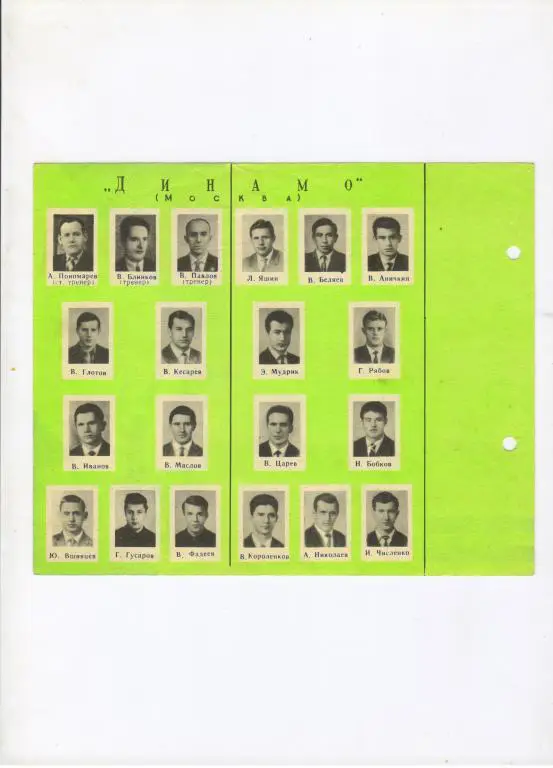 Динамо Москва 1964 1