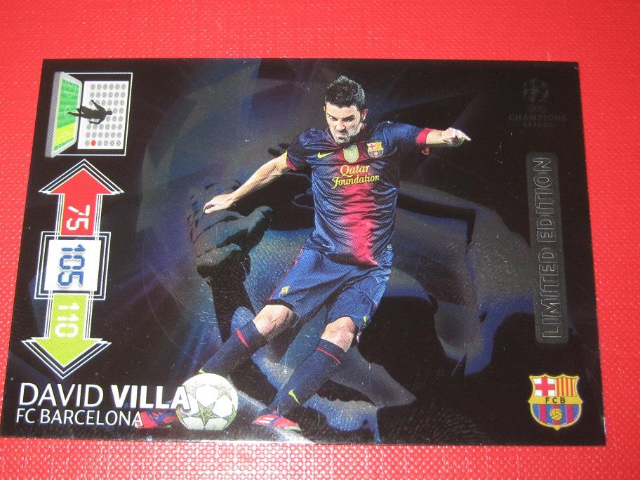 2012-13 Лига Чемпионов Давид Вилья Барселона Испания Лимитированное издание