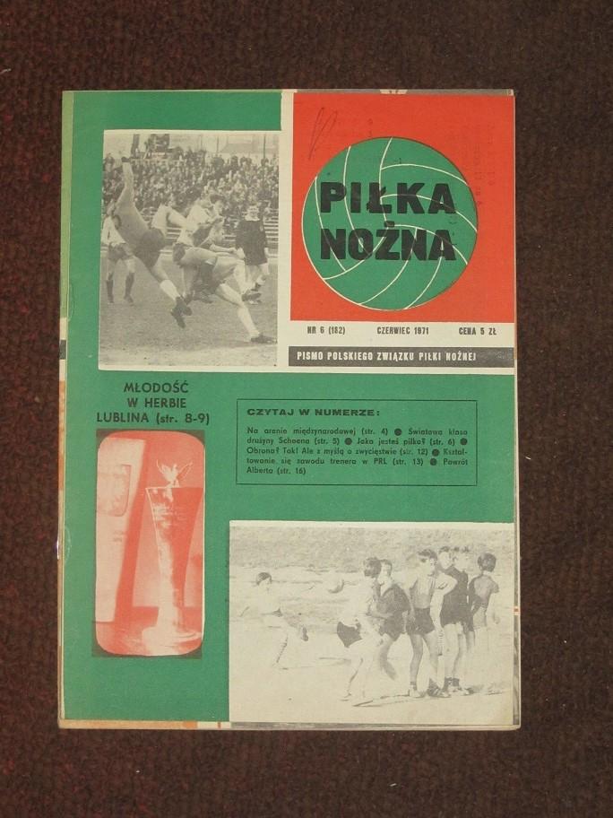 ежемесячник Пилка ножна Футбол Польша за июнь 1971 года