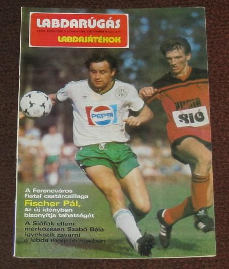 журнал Лабдаругаш (футбол) Венгрия за 1988 год сентябрь
