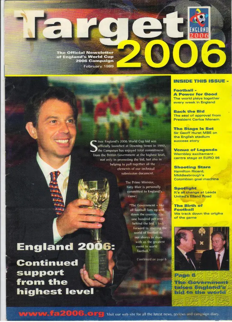 журнал Англия к чемпионату мира 2006 года