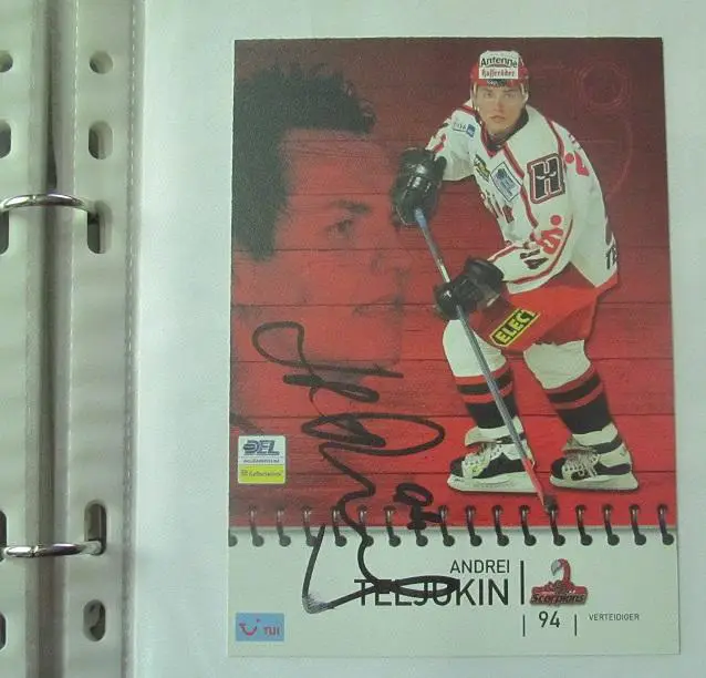 Наши в Германии автограф Андрей Телюкин Молот Пермь Ганновер 2004