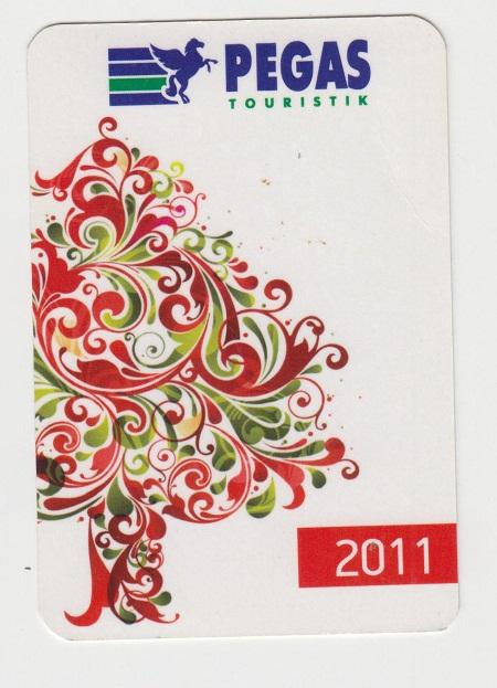 2011 календарик Pegas туристик