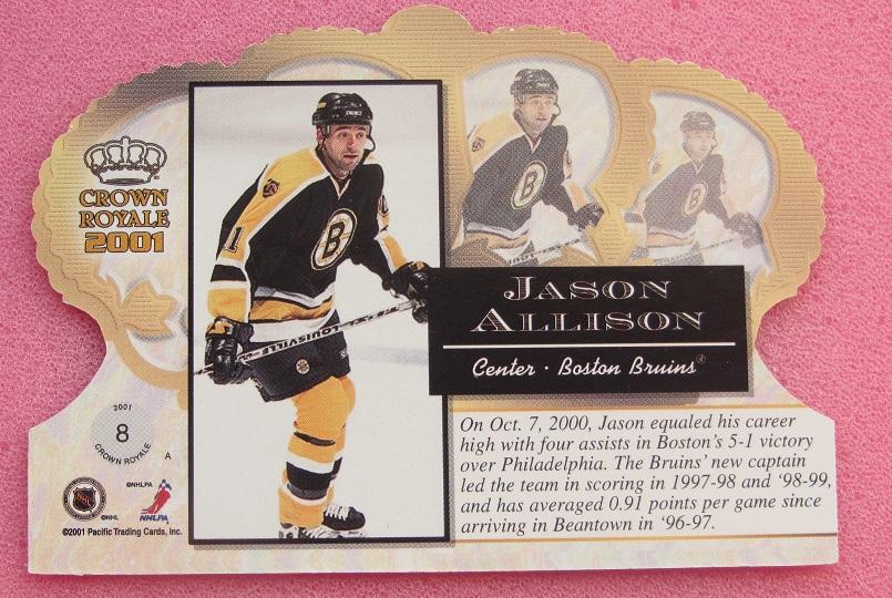 НХЛ Джейсон Аллисон Бостон Брюинз № 8 1