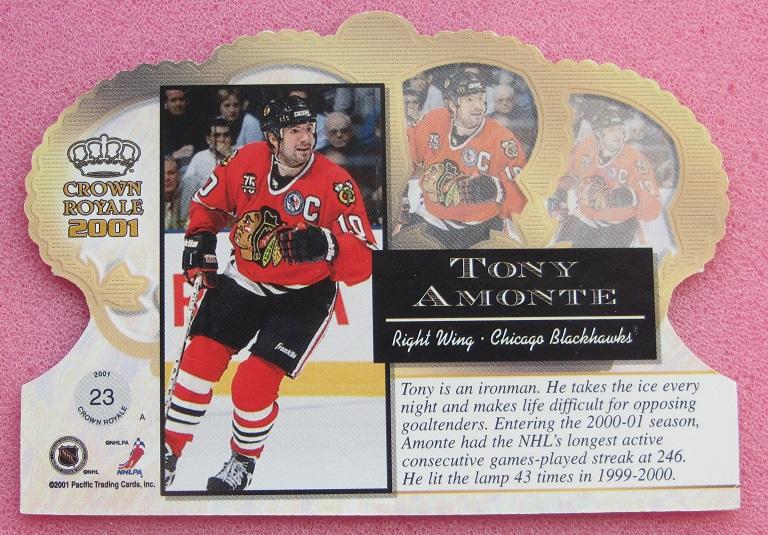 НХЛ Тони Амонте Чикаго Блэкхокс № 23 1