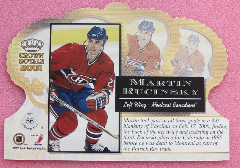 НХЛ Мартин Ручински Монреаль Канадиенс № 56 1