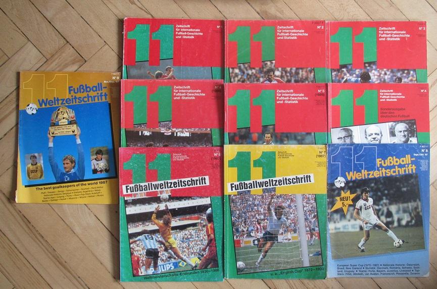 11 (IFFHS) номера с 1 по 9 + допвыпуск за 1984 - 1987 футбольная статистика