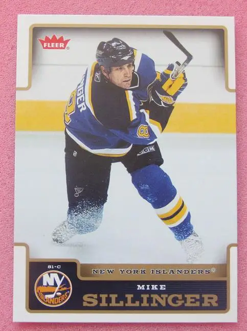 НХЛ Майк Силлинджер Нью-Йорк Айлендерс № 126