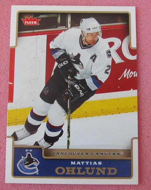 НХЛ Маттиас Олунд Ванкувер Кэнакс № 191