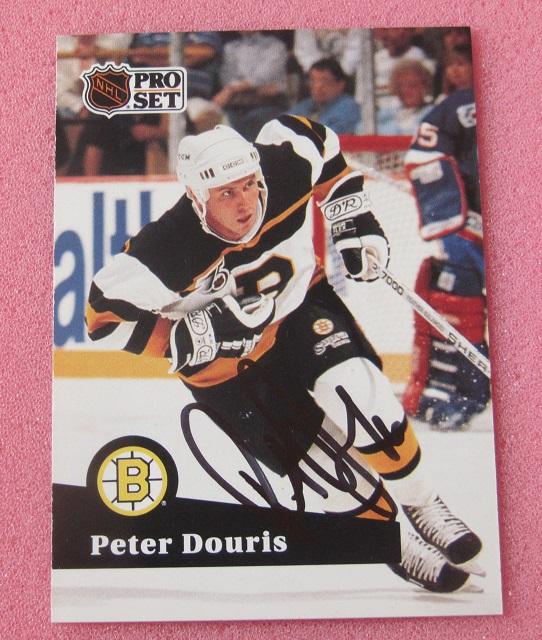 карточка автограф Петер Доурис Канада Бостон Брюинз НХЛ 347