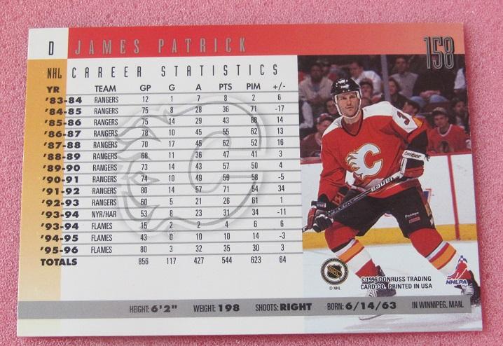 карточка автограф Джеймс Патрик Канада Калгари Флеймз НХЛ 158 1