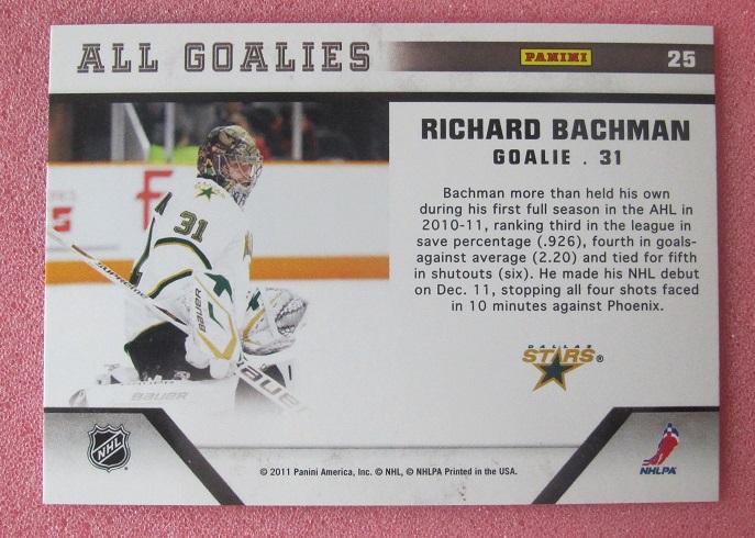 НХЛ Ричард Бахман Даллас Старз №25 1