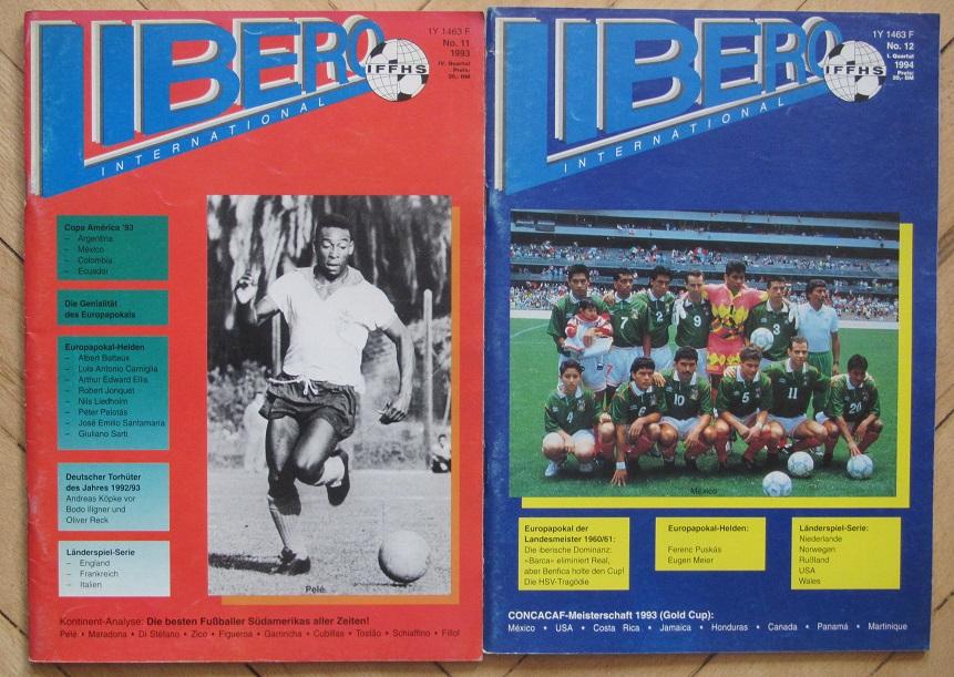 Libero (IFFHS) номера с 11 по 20 за 1993-1995 футбольная статистика 1