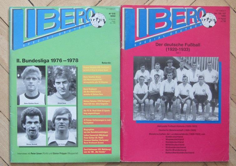 Libero (IFFHS) номера дополнительные с 1 по 8 за 1991-1993 футбольная статистика 3