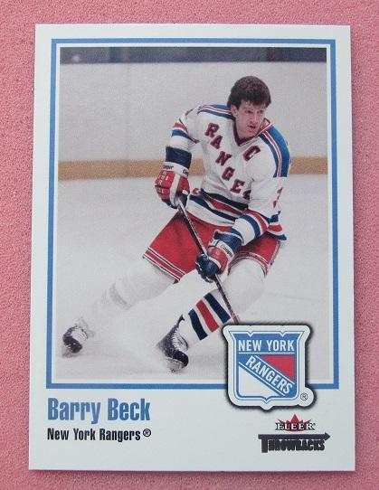 НХЛ Барри Бек Нью-Йорк Рейнджерс № 2