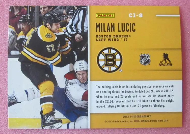 НХЛ Милан Лучич Бостон Брюинз № CI-8 1
