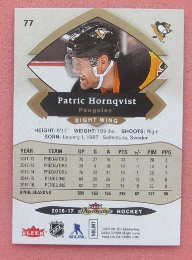 НХЛ Патрик Хорнквист Питтсбург Пингвинз № 77 1