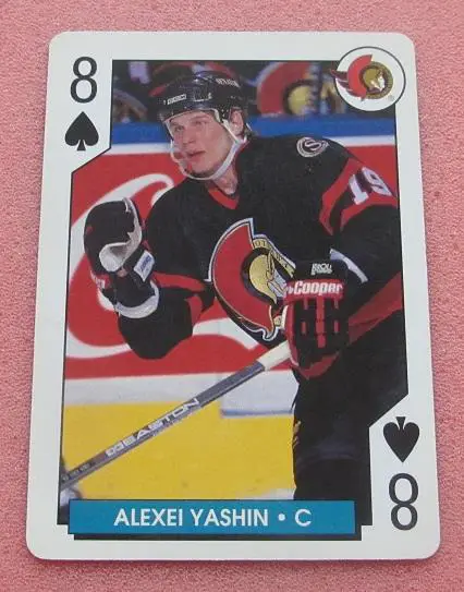 НХЛ Алексей Яшин Оттава Сенаторз Свердловск Динамо Москва ЦСКА Ярославль №8