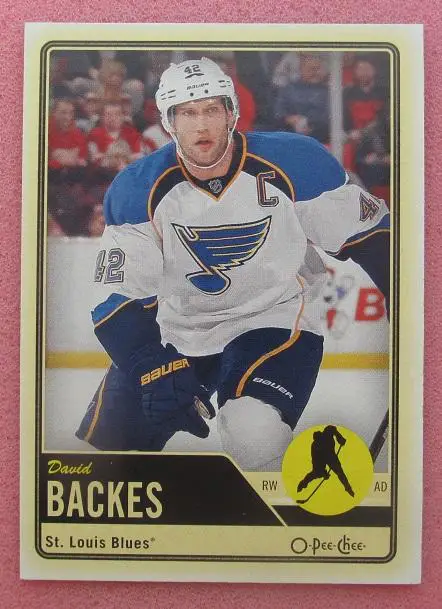 НХЛ Дэвид Бэкес Сент-Луис Блюз № 110